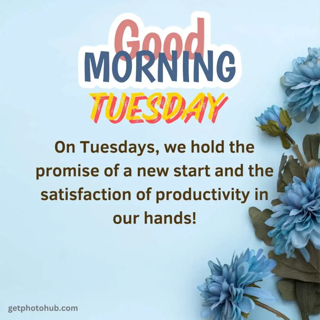 Positive Good Morning Tuesday Blessings